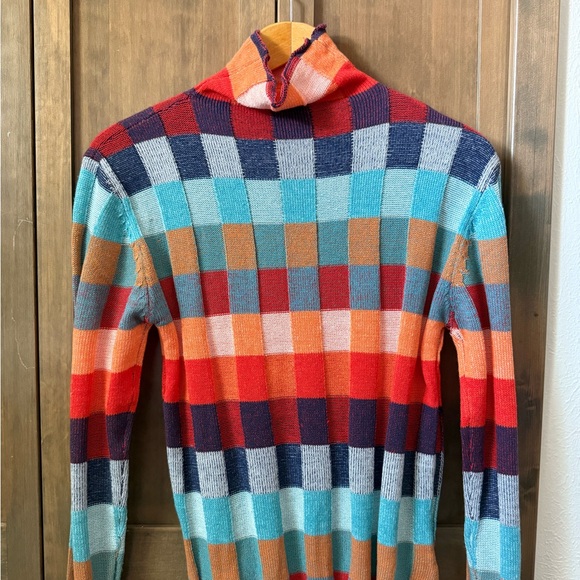 Colorful Checkered Women’s Sweater (S/M) - Picture 1 of 1